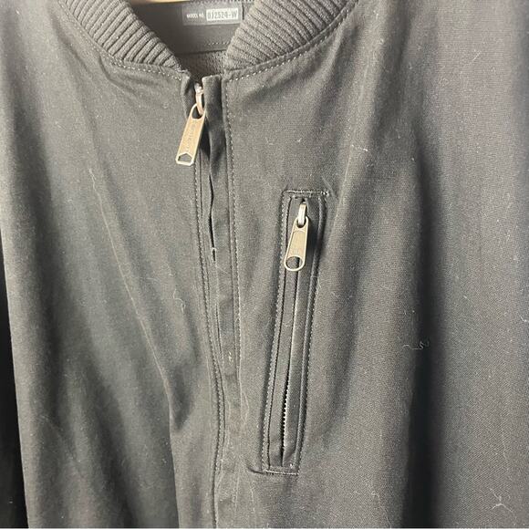 Women’s Carhartt Black Relaxed Fit Bomber Jacket, RUGGED FLEX®, Casual, 3X/26 - Picture 6 of 9